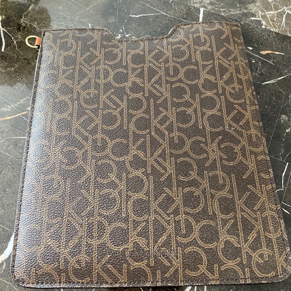 Leather Calvin Klein iPad notebook case